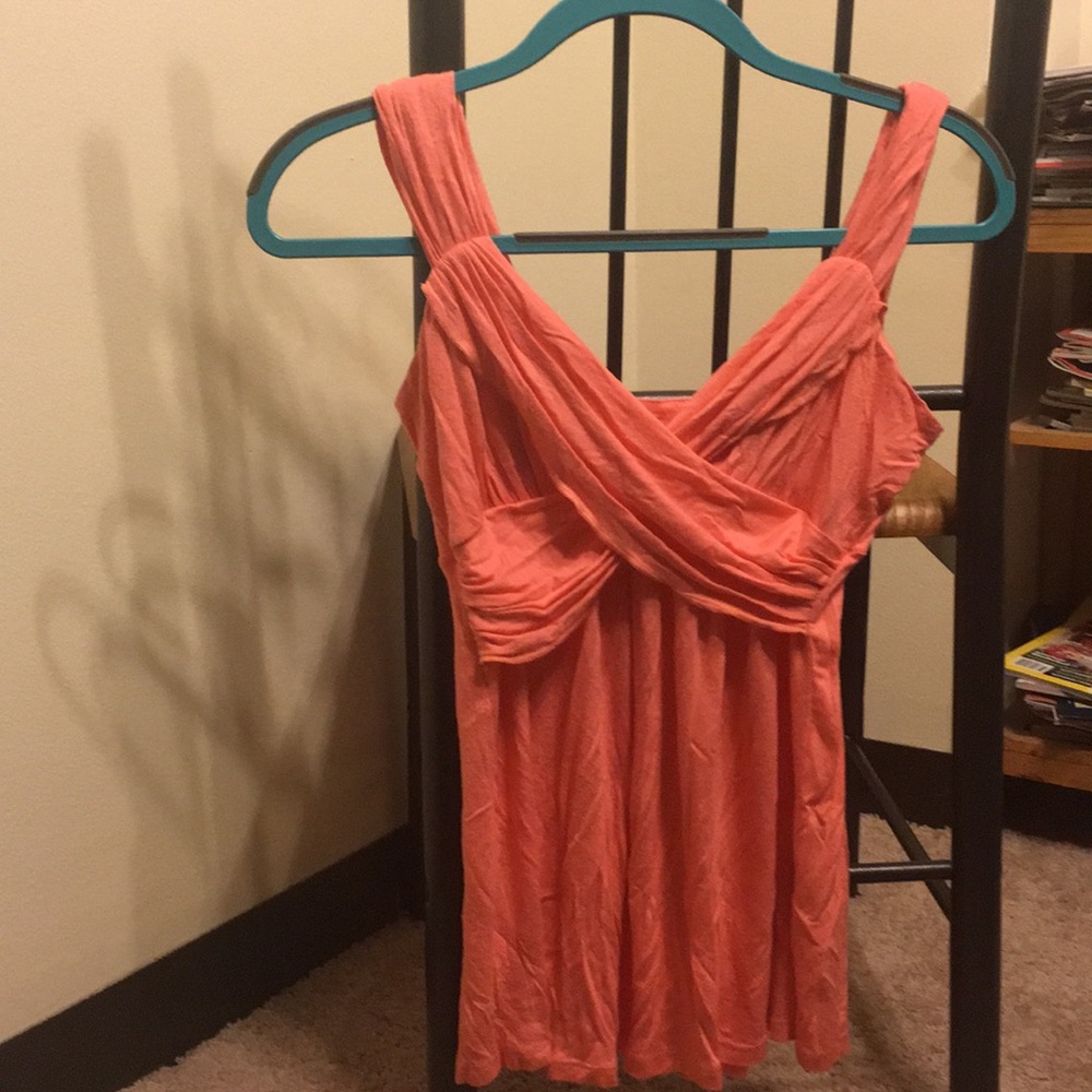 Boston proper wrap tank top! Peach/coral. Pretty!